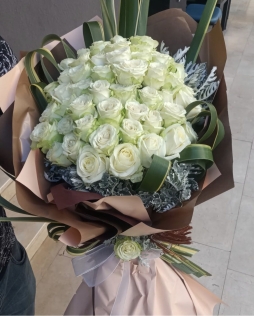 sana özel beyaz 41 adet güller